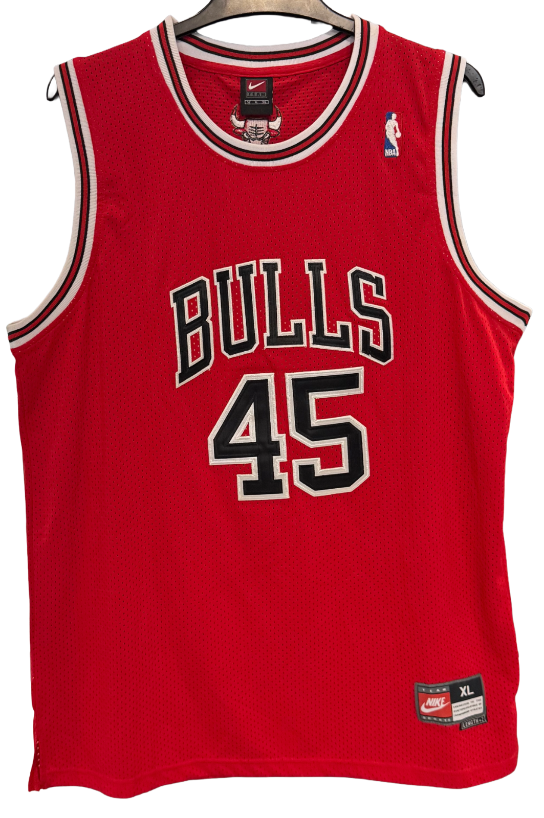 Michael Jordan Nike Team Basketball #45 Jersey XL Sz 52 +2 Length Chicago Bulls