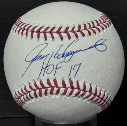 Ivan Rodriguez Signed Official MLB Baseball HOF 17 Auto Texas Rangers STEINER