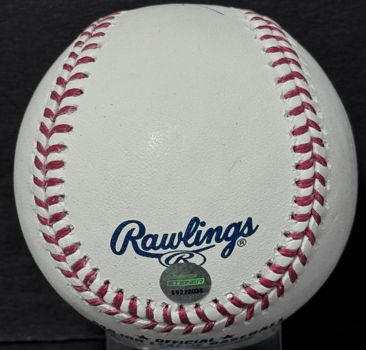 Ivan Rodriguez Signed Official MLB Baseball HOF 17 Auto Texas Rangers STEINER