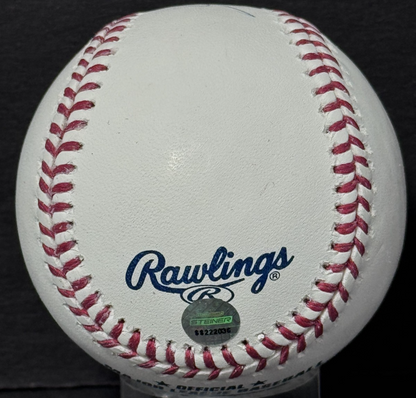 Ivan Rodriguez Signed Official MLB Baseball HOF 17 Auto Texas Rangers STEINER