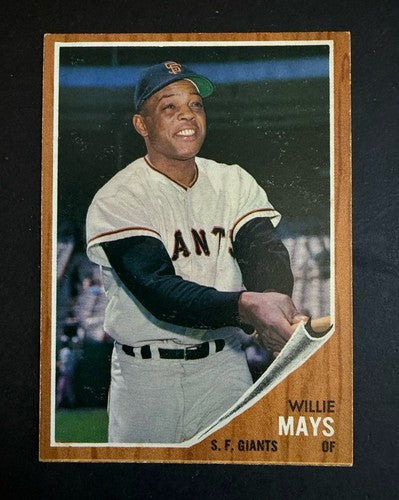 1962 Topps Willie Mays #300 Giants HOF Vintage Sharp Crisp Nm - Near Mint