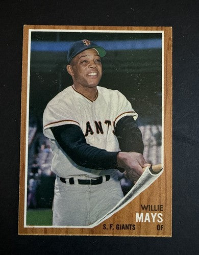 1962 Topps Willie Mays #300 Giants HOF Vintage Sharp Crisp Nm - Near Mint
