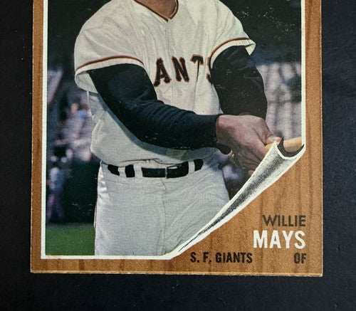 1962 Topps Willie Mays #300 Giants HOF Vintage Sharp Crisp Nm - Near Mint