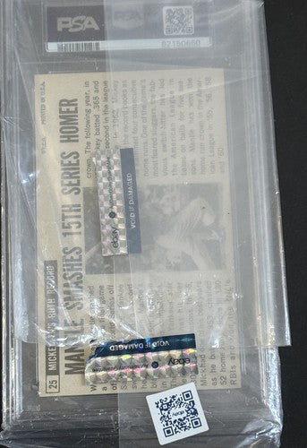 1964 Topps Giants Mickey Mantle Psa 7 Nm - Card Is Beautiful Razor Sharp Clean