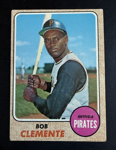 1968 Topps Bob Roberto Clemente #150 Pittsburgh Pirates EX Crease Free HOF