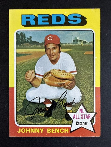 1975 Topps Johnny Bench #260 Beautifully Centered Bright Nm HOF Reds