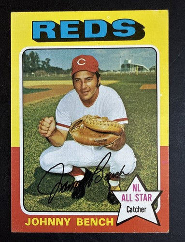 1975 Topps Johnny Bench #260 Beautifully Centered Bright Nm HOF Reds