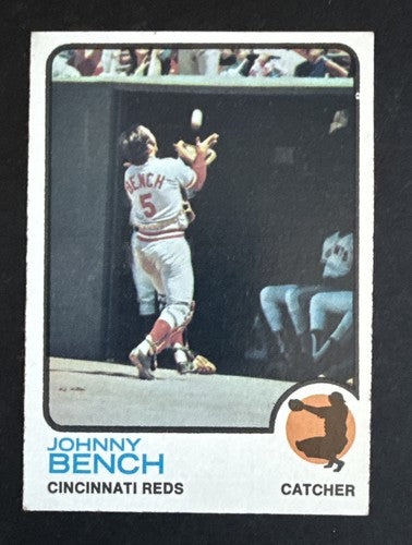 1973 Topps Johnny Bench #380 HOF Cincinnati Reds EX- Nm DEAD CENTERED