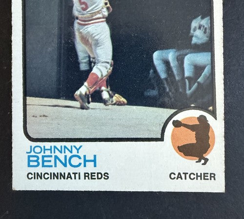 1973 Topps Johnny Bench #380 HOF Cincinnati Reds EX- Nm DEAD CENTERED