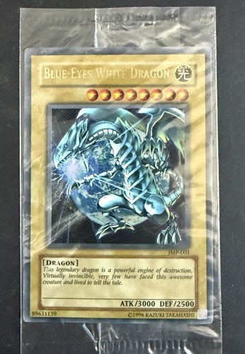 Blue-Eyes White Dragon JMP-EN001 Promo Factory Sealed Pack Mint