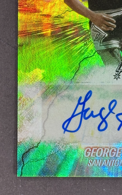 2025-26 Topps Chrome NBA George Gervin Havoc Marks Green Mint Auto /99 Spurs HOF