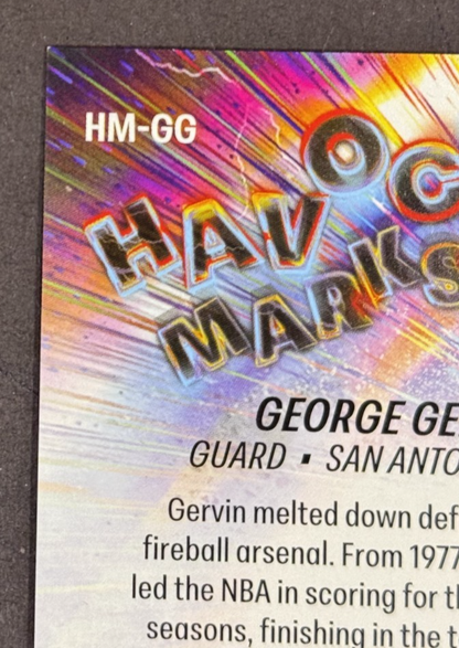 2025-26 Topps Chrome NBA George Gervin Havoc Marks Green Mint Auto /99 Spurs HOF