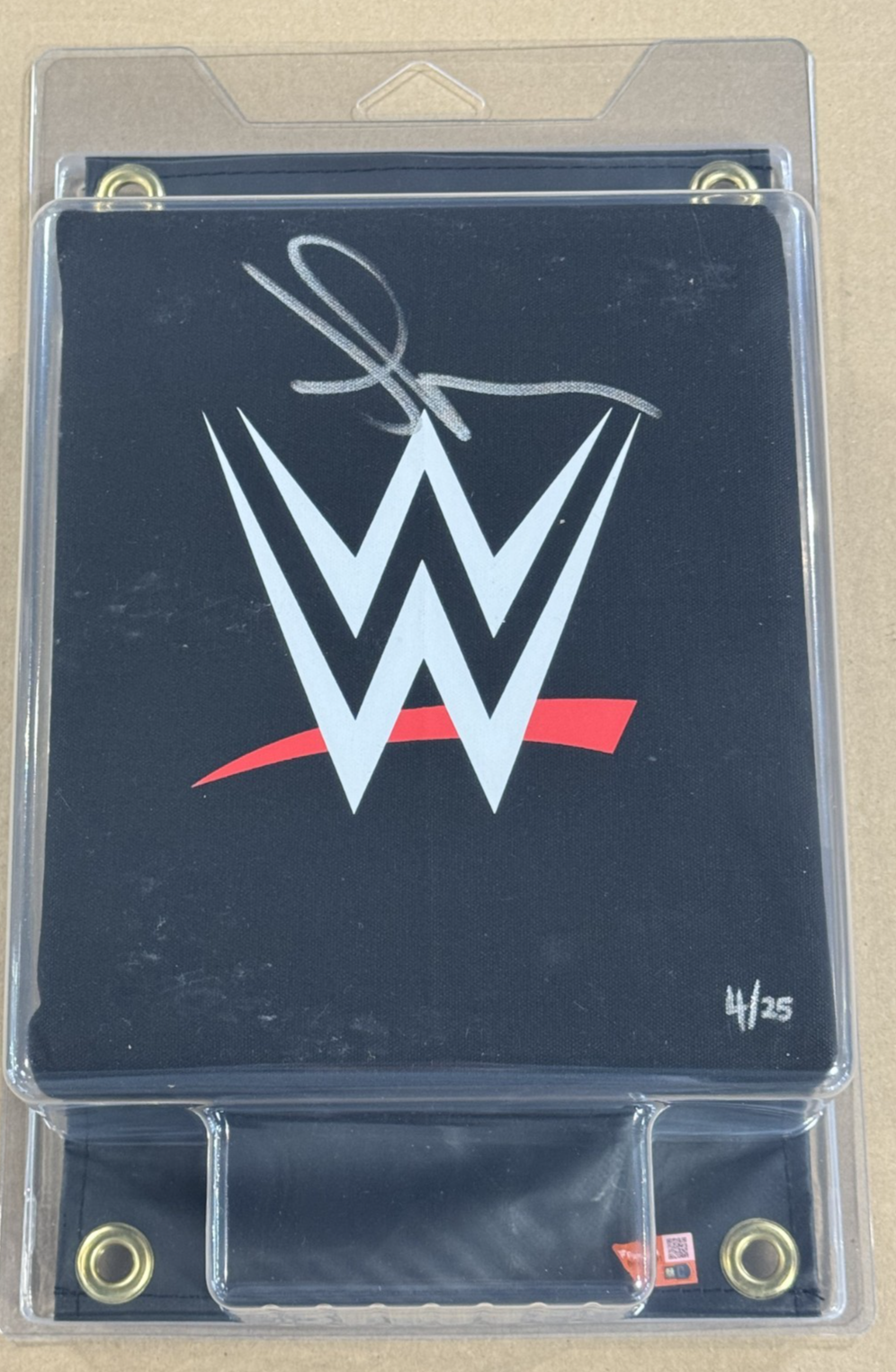 Gunther Signed WWE Logo Turnbuckle LE /25 Auto Fanatics WWE Under Wraps COA