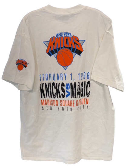 Rare Vintage Speedo NY Knicks T Shirt Collab Vs Magic at Madison Square Garden