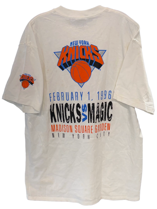 Rare Vintage Speedo NY Knicks T Shirt Collab Vs Magic at Madison Square Garden