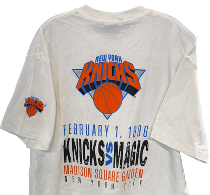 Rare Vintage Speedo NY Knicks T Shirt Collab Vs Magic at Madison Square Garden