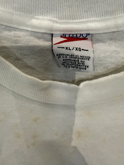 Rare Vintage Speedo NY Knicks T Shirt Collab Vs Magic at Madison Square Garden