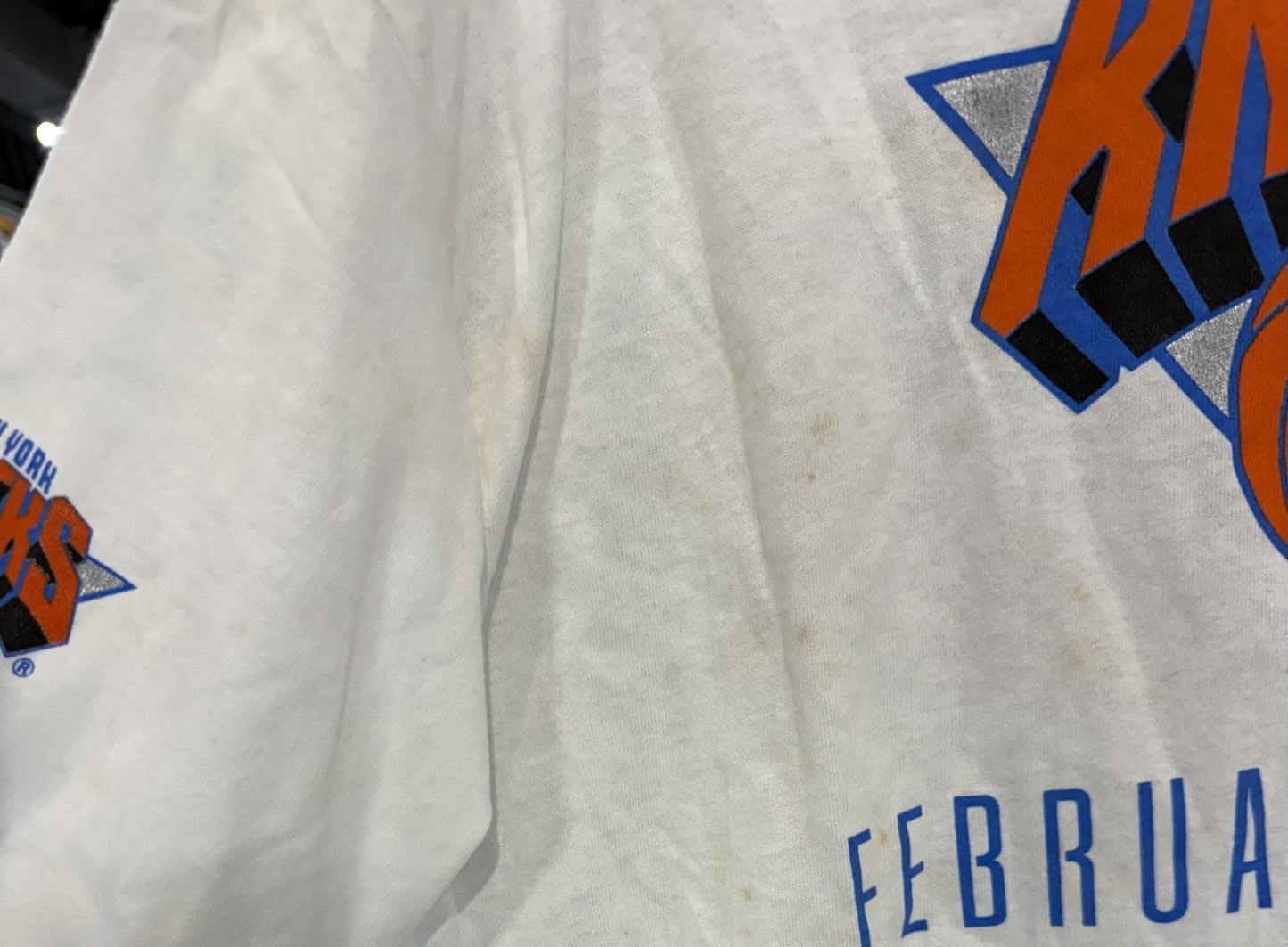 Rare Vintage Speedo NY Knicks T Shirt Collab Vs Magic at Madison Square Garden