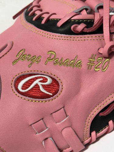 Jorge Posada Signed Mothers Day Model Rawlings Catchers Glove Yankees Auto JSA
