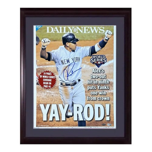Alex Rodriguez Yankees Signed 16x20 Daily News Cover YAY-ROD Auto Steiner COA