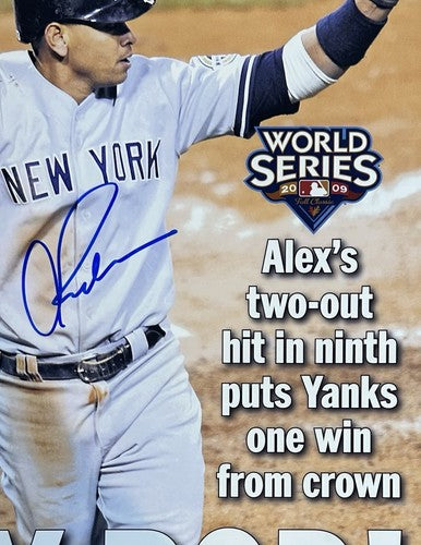 Alex Rodriguez Yankees Signed 16x20 Daily News Cover YAY-ROD Auto Steiner COA