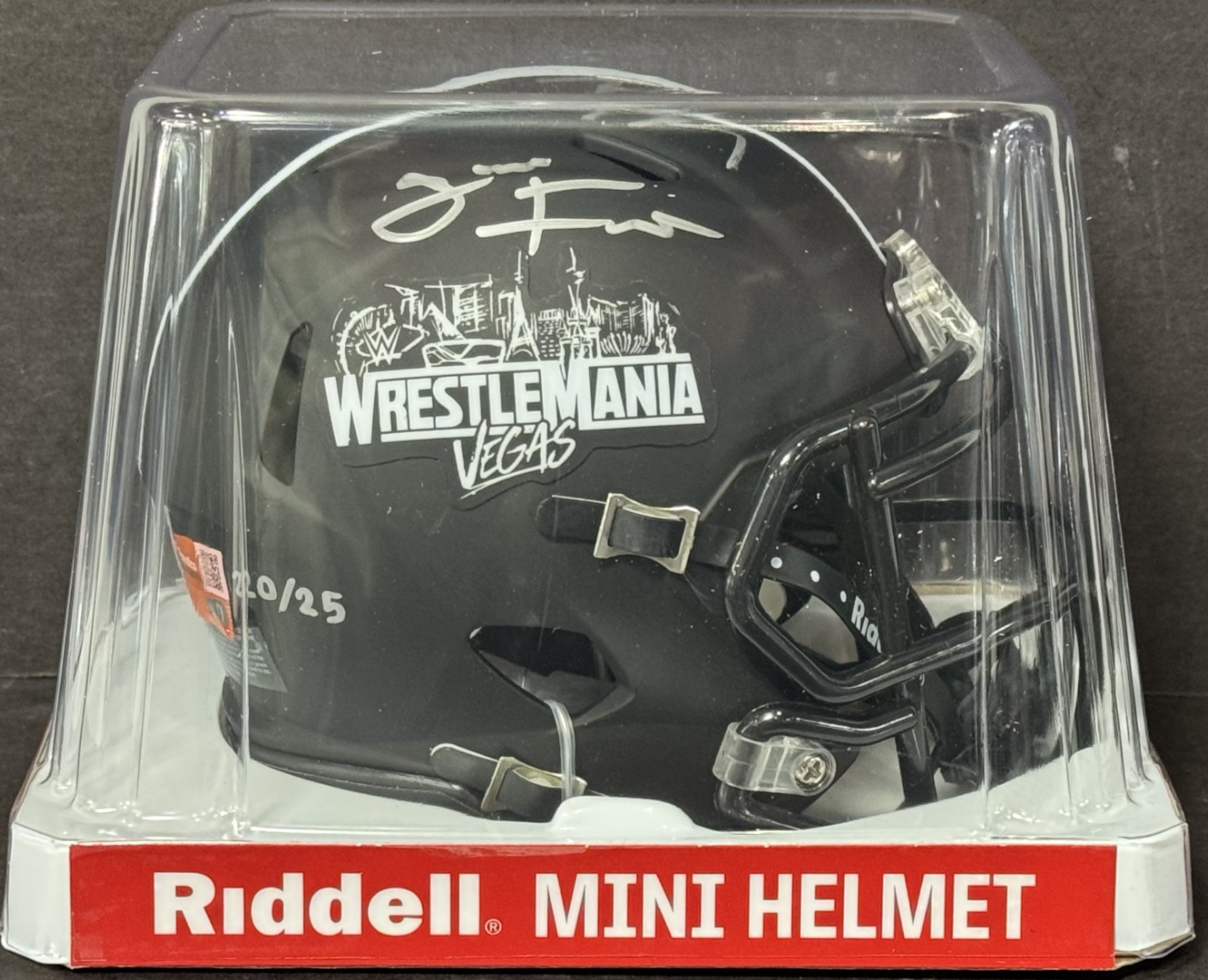 Jacob Fatu Signed Riddell Wrestlemania 42 Mini Helmet LE /25 Auto Fanatics COA