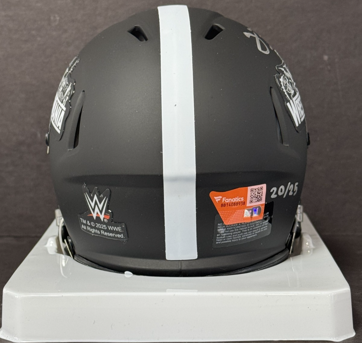 Jacob Fatu Signed Riddell Wrestlemania 42 Mini Helmet LE /25 Auto Fanatics COA