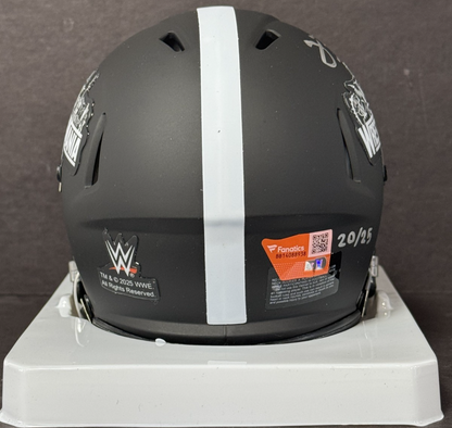 Jacob Fatu Signed Riddell Wrestlemania 42 Mini Helmet LE /25 Auto Fanatics COA
