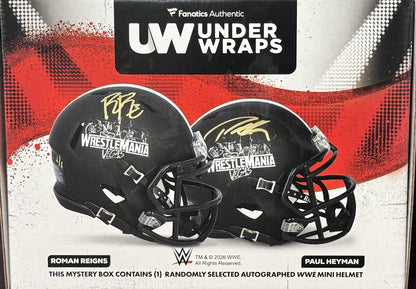 Jacob Fatu Signed Riddell Wrestlemania 42 Mini Helmet LE /25 Auto Fanatics COA