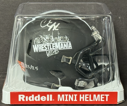 Candice Lerae Signed Wrestlemania 42 Mini Helmet LE 25/25 Auto Fanatics COA
