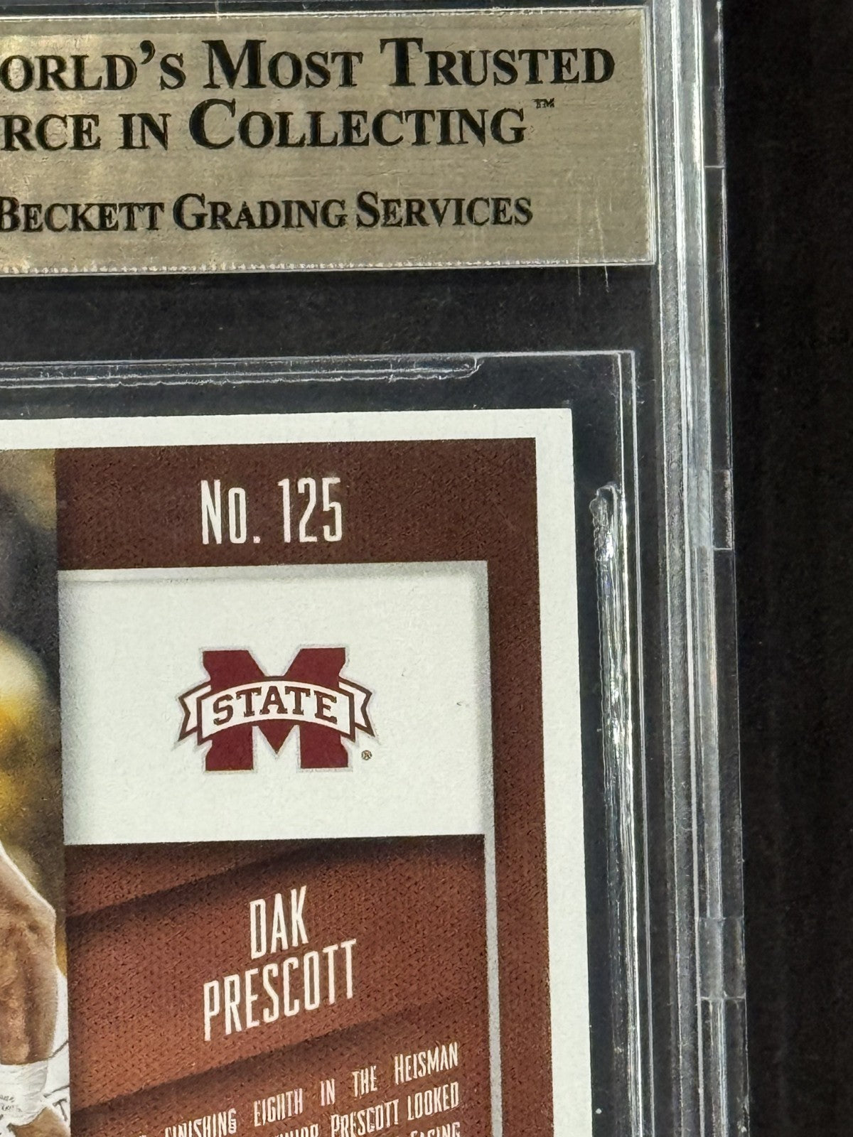 2016 Panini Contenders DP Dak Prescott RC Auto #125B BGS 9.5 GM Auto 10 Cowboys