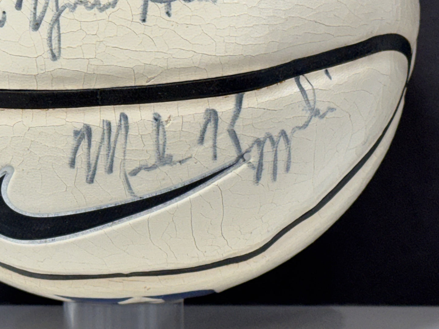 Mike Krzyzewski Coach K Signed Mini Duke Basketball ins To Justin Auto CBM COA