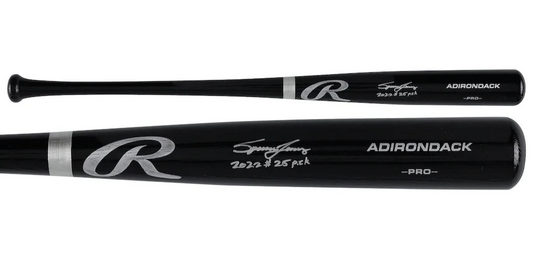 Spencer Jones Yankees Signed Adirondack Pro Bat 2022 #25 Pick Auto Fanatics Coa