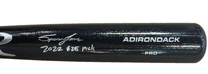 Spencer Jones Yankees Signed Adirondack Pro Bat 2022 #25 Pick Auto Fanatics Coa