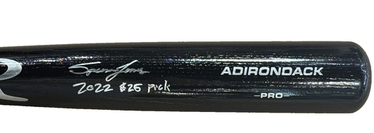 Spencer Jones Yankees Signed Adirondack Pro Bat 2022 #25 Pick Auto Fanatics Coa
