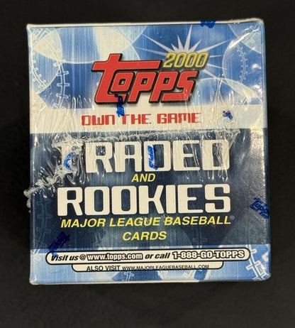 2000 TOPPS TRADED AND ROOKIES BASEBALL COMPLETE FACTORY SEALED SET 1-135, 1 AUTO