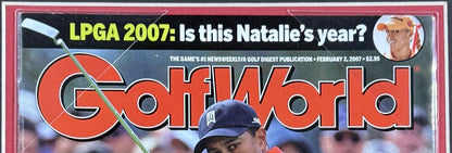 Tiger Woods Signed Golf World Magazine Framed 7 Counting Auto TW Foundation COA