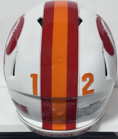 Tampa Bay Buccaneers Riddell Throwback FS Speed Authentic #12 Helmet Tom Brady