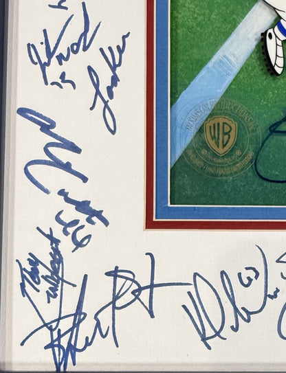 1986 /87 Super Bowl Ny Giants Team Signed Framed Photo Cel Simms Taylor Auto JSA