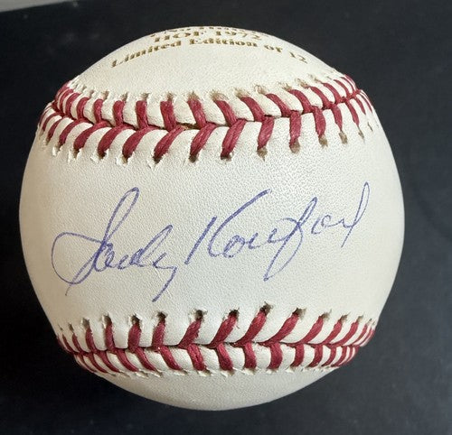 Sandy Koufax Signed Official Nl Stat HOF Baseball /12 Online Authentics Steiner