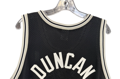 Tim Duncan Spurs #21 Black Nike NBA Authentic Jersey Vintage sz 52 XXL Rare