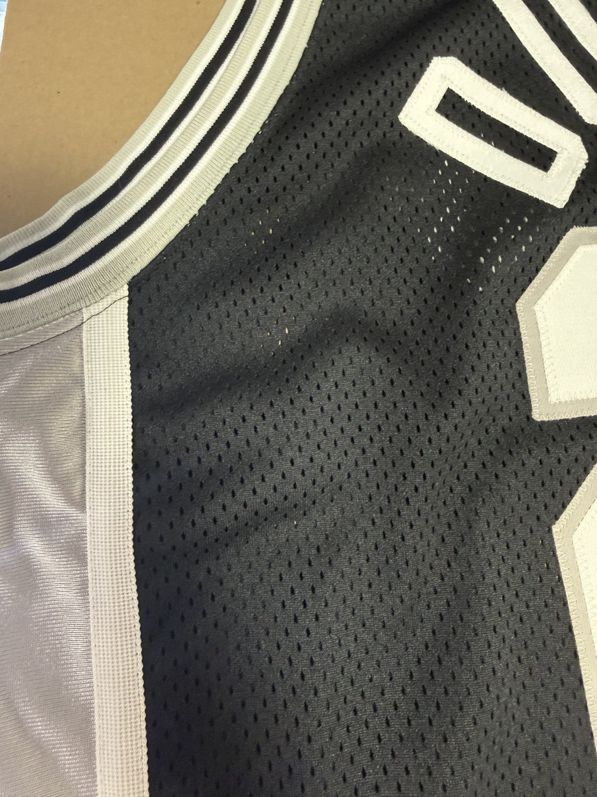 Tim Duncan Spurs #21 Black Nike NBA Authentic Jersey Vintage sz 52 XXL Rare