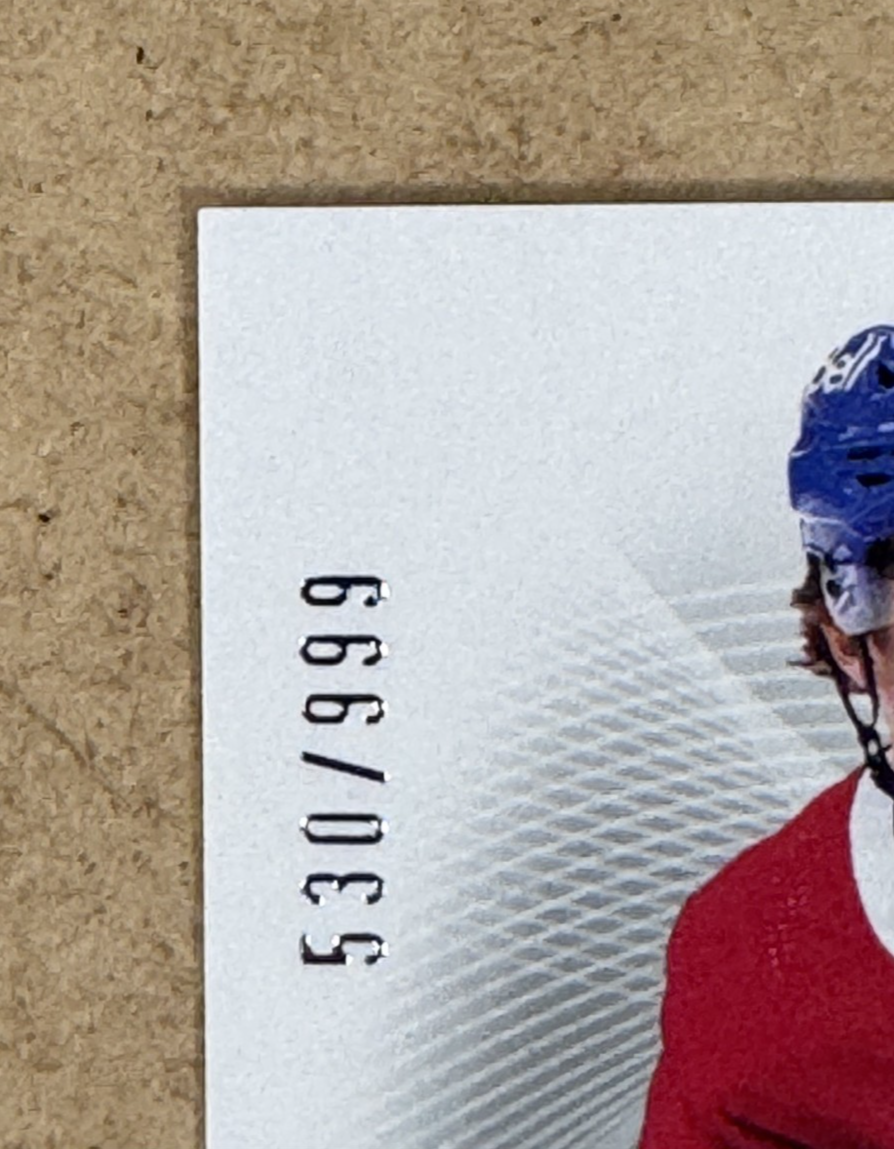 2021 SP Authentic Hockey Cole Caufield Future Watch RC Auto /999 Canadiens MINT