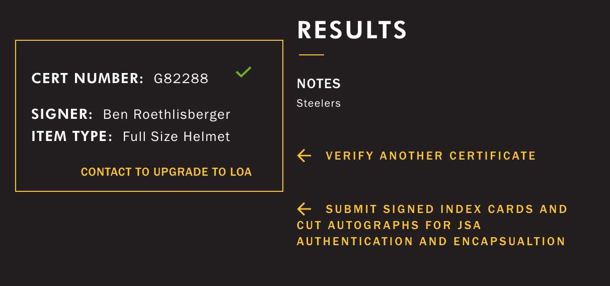 Ben Roethlisberger Signed SB XLIII VSR-4 Proline Auth Helmet Auto JSA Steelers