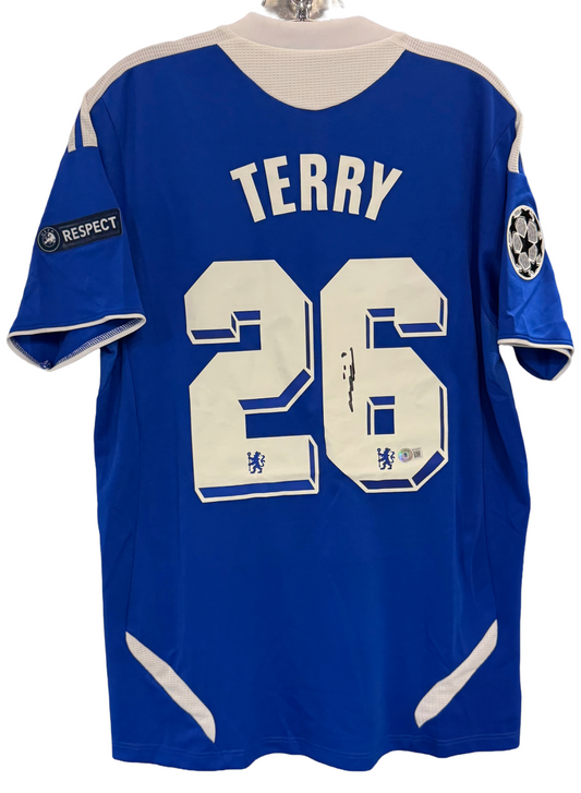 John Terry Signed Adidas Authentic L Soccer Jersey Chelsea FC Autograph BAS COA
