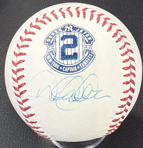 Derek Jeter Signed Official Retirement #2 Captain Logo Baseball Steiner MLB  HOF