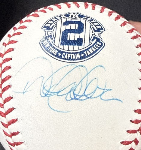 Derek Jeter Signed Official Retirement #2 Captain Logo Baseball Steiner MLB  HOF