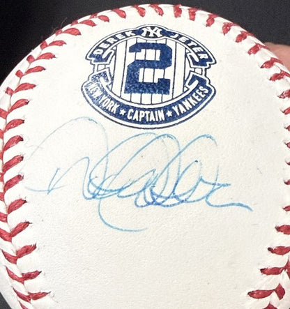 Derek Jeter Signed Official Retirement #2 Captain Logo Baseball Steiner MLB  HOF