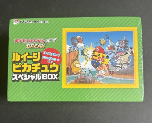 Pokemon Luigi Pikachu Special Box Factory Sealed Japanese Center TCG XY Break