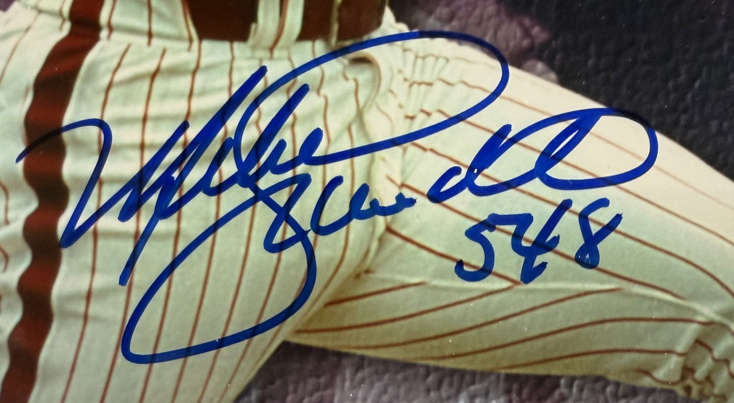 Mike Schmidt Pete Rose Carlton Signed 16x20 Framed Phillies 1980 Ws Auto MLB Coa
